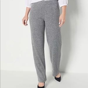 Brand New QVC Dennis Basso Petite Jersey Knit Pull-On Pants Plus 2X Petite